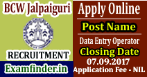 BCW Jalpaiguri Recruitment