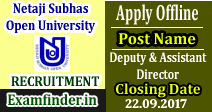 Netaji Subhas Open University Recruitment