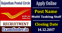 Rajasthan Postal Circle Recruitment