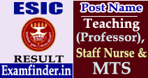 ESIC Result