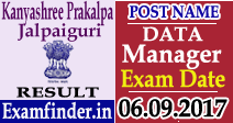 Jalpaiguri Kanyashree Prakalpa Data Manager Result