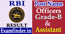 RBI Result