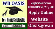WB OASIS Post Matric Scholarship