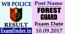 WB Police Forest Guard Result
