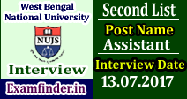 WBNUJS Interview Scheduled