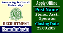 Assam Agricultural University Recruitment
