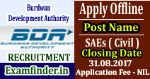 Burdwan Development Authority Recruitment