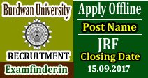Burdwan University Recruitment