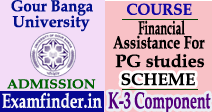 Gour Banga University PG Studies Under K-3 Component