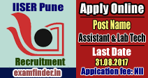 IISER pune recruitment