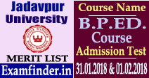 Jadavpur University Merit List