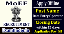 MoEF Recruitment