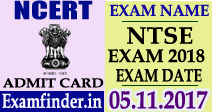NTSE Exam Admit Card