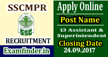 SSCMPR Recruitment