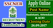 SSCNER Recruitment