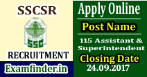 SSCSR Recruitment