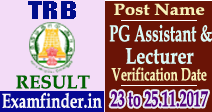TRB Lecturer Result