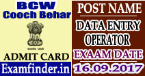 BCW Cooch Behar DEO Admit Card