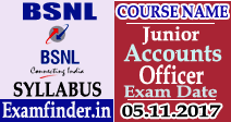 996 BSNL Junior Accounts Officer Exam Syllabus & Exam Pattern