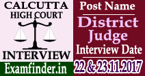 Calcutta High Court Interview Schedule
