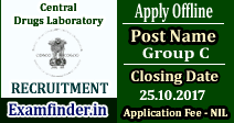 Central Drugs Laboratory Recruitment