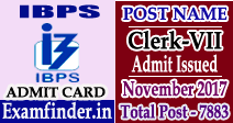 IBPS Clerk Admit Card