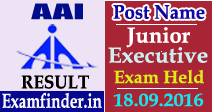 AAI Junior Executive Result