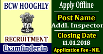 BCW Hooghly Recruitment
