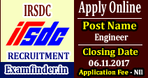 IRSDC Recruitment