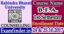 RBU BFA 1st Semester Counselling