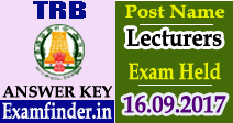 TRB Lecturers Answer Key
