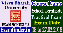 Visva Bharati University Exam Schedule
