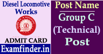 Diesel Locomotive Works Admit Card
