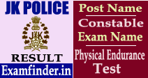JK Police Result