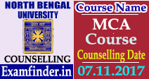 North Bengal University MCA Counselling