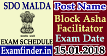 SDO Malda Exam Schedule