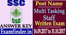SSC MTS Answer Key