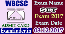 WBCSC SET Admit Card