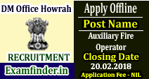 DM Office Howrah Recruitment