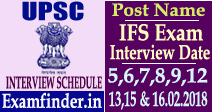 UPSC Interview Schedule