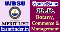 WBSU Merit List