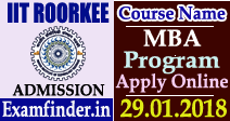 IIT Roorkee MBA Admission