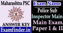 Maharashtra PSC Answer Key