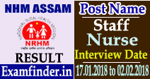 NHM Assam Result