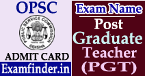 OPSC Admit Card