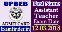 UPBEB Admit card