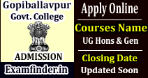 Gopiballavpur Government College Admission