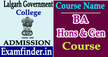 Lalgarh Government College Admission