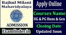 Bajkul Milani Mahavidyalaya Admission