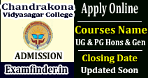 Chandrakona Vidyasagar Mahavidyalaya Admission